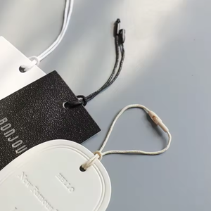 Etiqueta de ropa Cuerda Tabletas colgantes para tarjetas de bolsa de ropa Etiquetas de bricolaje Accesorios Snap Lock Pin Loop Tie Fasteners Line - Product Image 4
