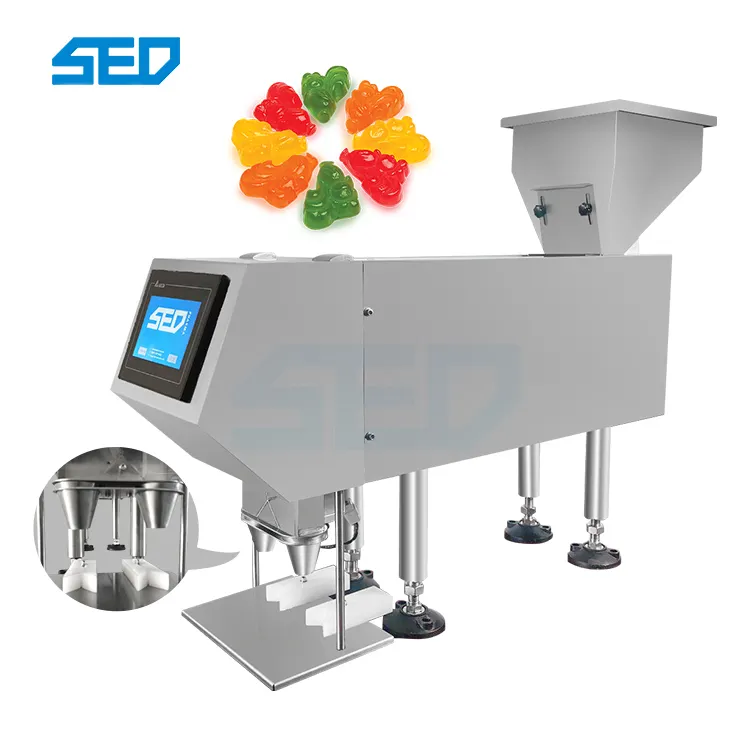 Small Semi Automatic Tablet Capsule Counter Candy Chewing Gum Counting Machine