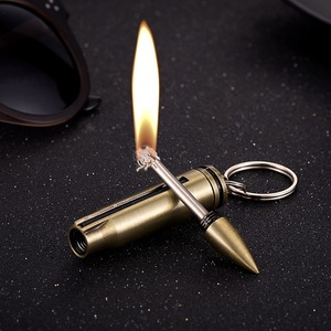 Toptan Mini metal mermi şekli çakmaktaşı maç çakmak anahtarlık mermi şekli çakmak - Product Image 4