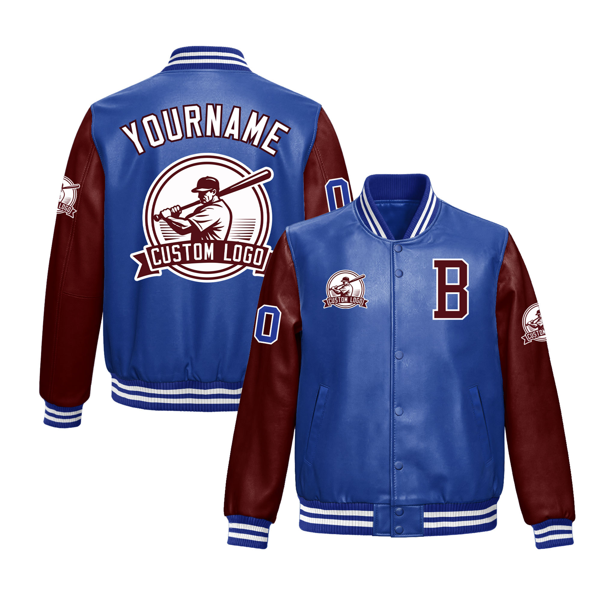 Blue&Burgundy-B14
