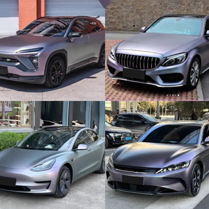 מדגם חינם דבק חום גבוה דחיית חום. 7.5mil אנטי-שריטה סרט החלון capri-סגול מכונית שינוי צבע שינוי סרט