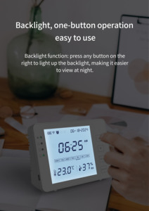 Clock Temperature and Humidity Meter Plastic Digital Hygrometer WIFI for Climate <strong>Test</strong> - Product Image 4