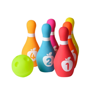 2025 nhà máy tùy chỉnh trẻ em trẻ em Đồ chơi thể thao đặc biệt mới nhất sáng tạo màu EVA bọt Bowling bóng mềm Bowling Bộ - Product Image 4