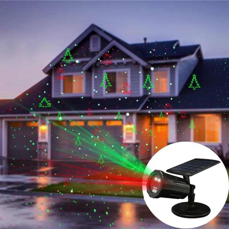 KSWING Solar Outdoor Garten Laser Party Licht Weihnachts muster Moving Night Light Projektor Garten licht