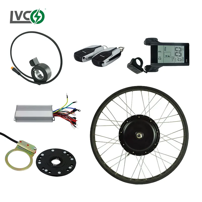 Precio directo de fábrica LVCO, kit de conversión de bicicleta eléctrica de 3000 vatios, kit de conversión de bicicleta eléctrica con batería de 3000 W