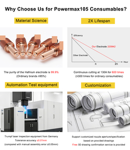 Powermax105 điện cực 220842 220777 vòi phun 220941 220930 220819 220816 220990 lá chắn 220817 220993 220818 220992 220948 220955 - Product Image 6