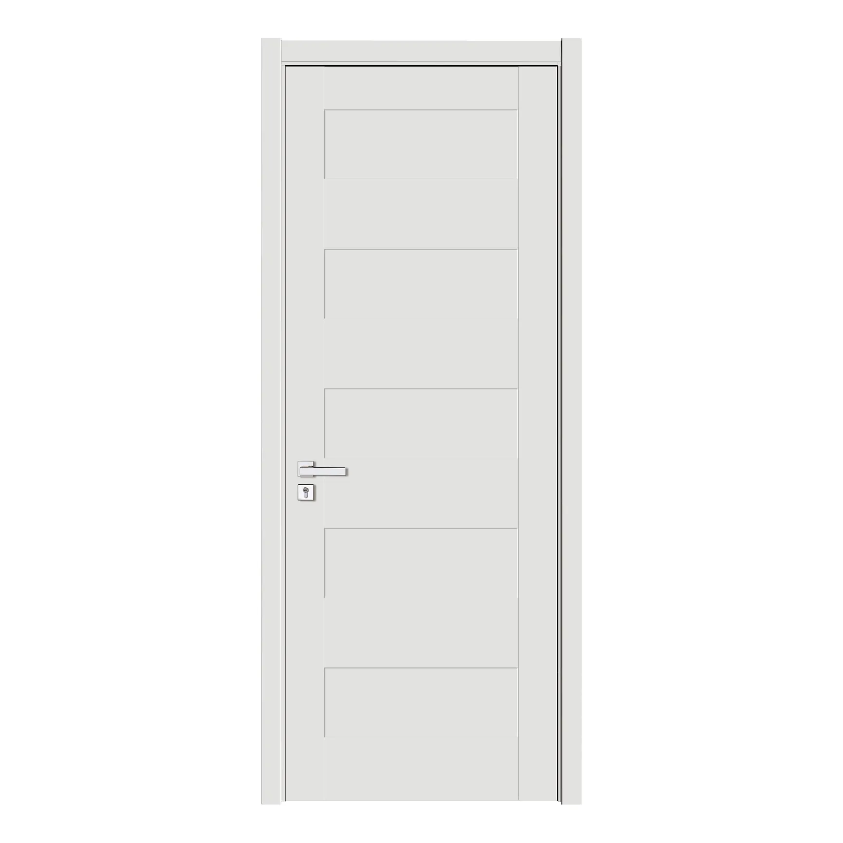 الطلب النشط باب خشبي ذو تصميم جديد الداخلية غرفة الصوت العزل لوح من الكلوريد متعدد الفينيل الباب لغرفة النوم