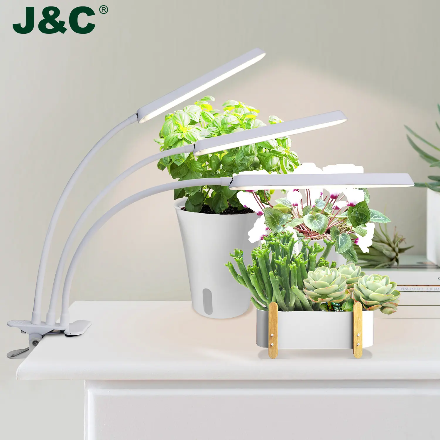 J & c lâmpadas de plantas minigarden, para casa, plantas, led, ervas, jardim, suporte de luz para cultivo