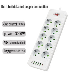 3 Way/6 Way Power Electrical Extension <strong>Socket</strong> <strong>With</strong> <strong>Switch</strong> and Power <strong>Socket</strong> Outlet - Product Image 3