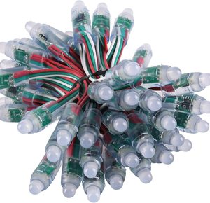 WS2811 12mm Digital RGB LED Pixel Light modulo Pixel LED indirizzabile individualmente IP68 impermeabile DC 5V 50 pz - Product Image 1