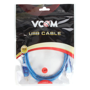 Factory Custom USB2.0 Blue Black Nickle Plated Computer Date <strong>USB</strong> Type B Cable for Printer Scanner - Product Image 6
