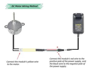Grupo de Motor síncrono para árboles navideños, fuente de alimentación TYC-40 DC 12V, salida de 100V-220V, 5RPM - Product Image 6