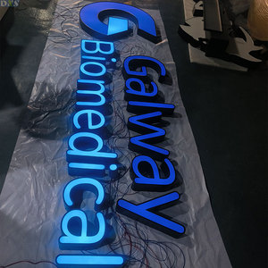 Large Outdoor Wall Sign Board Electronic <strong>LED</strong> Frontlit Storefront Decoration for Building Light Letters Signboard - Product Image 5