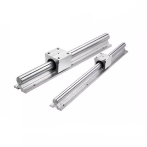 Riel de guía lineal 2 piezas SBR10 y 4x bloque de cojinete de carro cuadrado, Kit de riel de guía lineal de aleación de aluminio CNC Máquina automática - Product Image 1