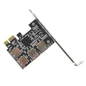 PCI Express ตัวคูณอะแดปเตอร์ Riser,PCIe 1 A 4-16X /E 1X 4ภายนอก USB 3.0 - Product Image 4