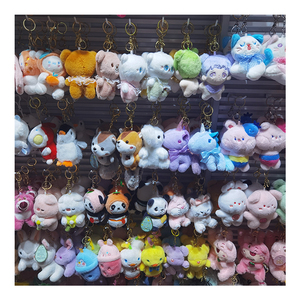 Yüksek kalite özel sevimli karikatür <span class=keywords><strong>Mini</strong></span> peluş anahtarlık peluş oyuncak dolması hayvan oyuncak peluş oyuncak s anahtar zincirleri