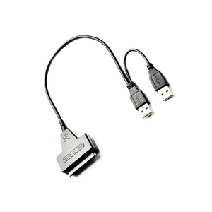 High Speed <strong>USB</strong> 2.0 to SATA 7+15 Pin 22 Pin Dual <strong>USB</strong> 2.0 to SATA Adapter Cable SATA to <strong>USB</strong> 2.5&quot; Inch Hard Disk Drive Cable - Product Image 6
