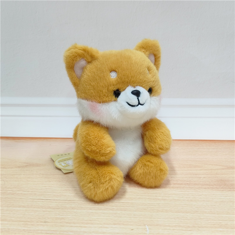 Serie di bambole a sacco di fagioli tascabili antistress da 13 cm: shiba inu