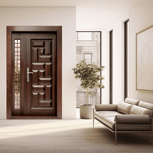Hiện đại chống trộm thiết kế trượt thép cửa và sắt phía trước lối vào Swing mở phong cách cho biệt thự căn hộ khách sạn ứng dụng - Product Image 1