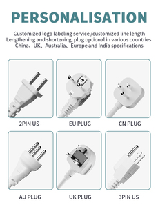 Toma de corriente con USB y tipo C, extensor de toma de corriente eléctrica de enchufe múltiple, enchufe de cable de extensión universal enchufe de 5 pines - Product Image 4
