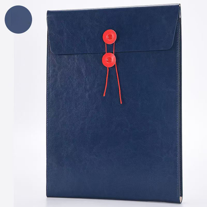 A4 vertical-style blue with belt