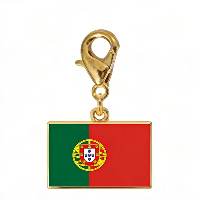 Bandera portuguesa dorada