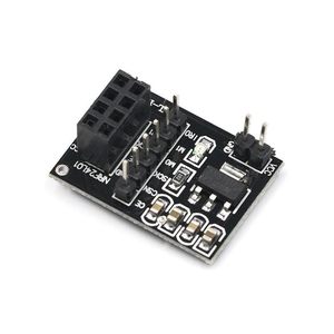 NRF24L01 3.3Vワイヤレスアダプターモジュール8ピンソケットアダプタープレートボードロボットカー用IC製品タイプ - Product Image 1