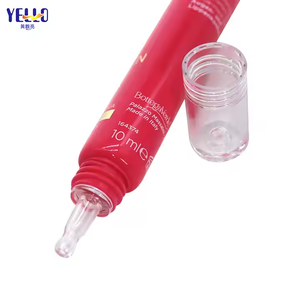 Oem tedarikçisi fabrika 10Ml kırmızı yüz kozmetik krem için krem tüpü yuvarlak kremi ambalaj tüpü boş meme tüp - Product Image 6