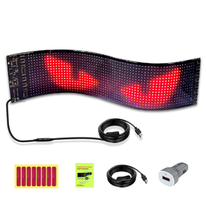 בקרת אפליקציה גמיש לוח שלטי <span class=keywords><strong>LED</strong></span> התאמה אישית של תצוגת שלטי <span class=keywords><strong>LED</strong></span> חכמה לתכנות מסך <span class=keywords><strong>LED</strong></span> לרכב פאנל <span class=keywords><strong>led</strong></span> מטריקס לרכב - Product Image 1