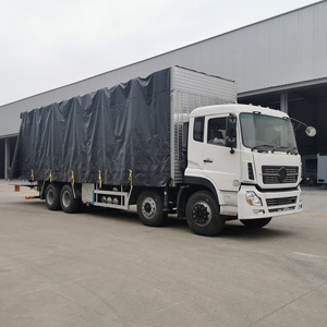 东风8x4后梯平台移动转向节船用甲板臂提升臂10t液压折叠起重机安装卡车日野发动机