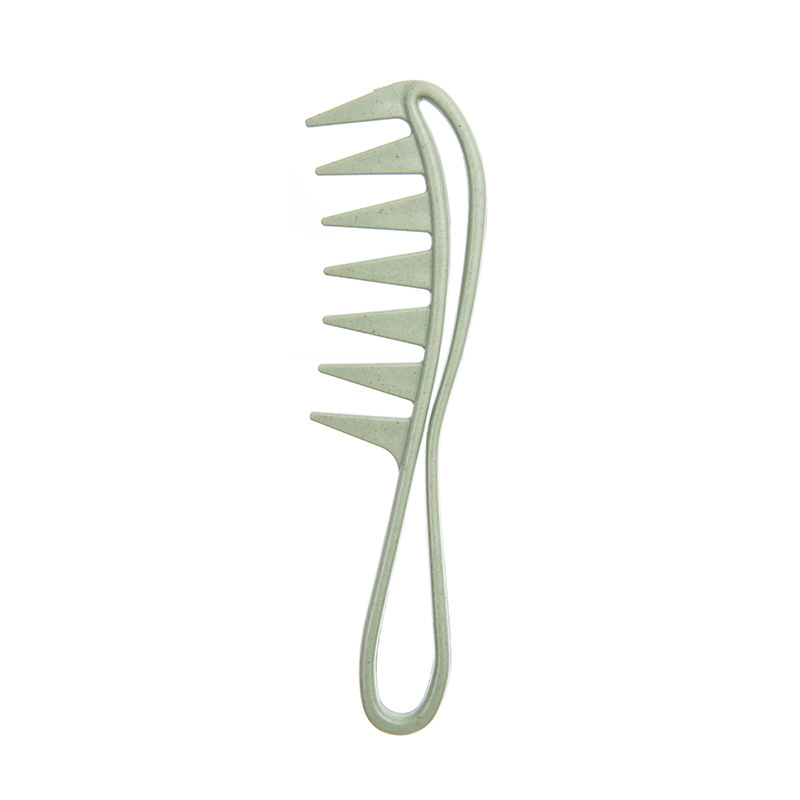 Peine para pomada ahuecado de paja de trigo, verde