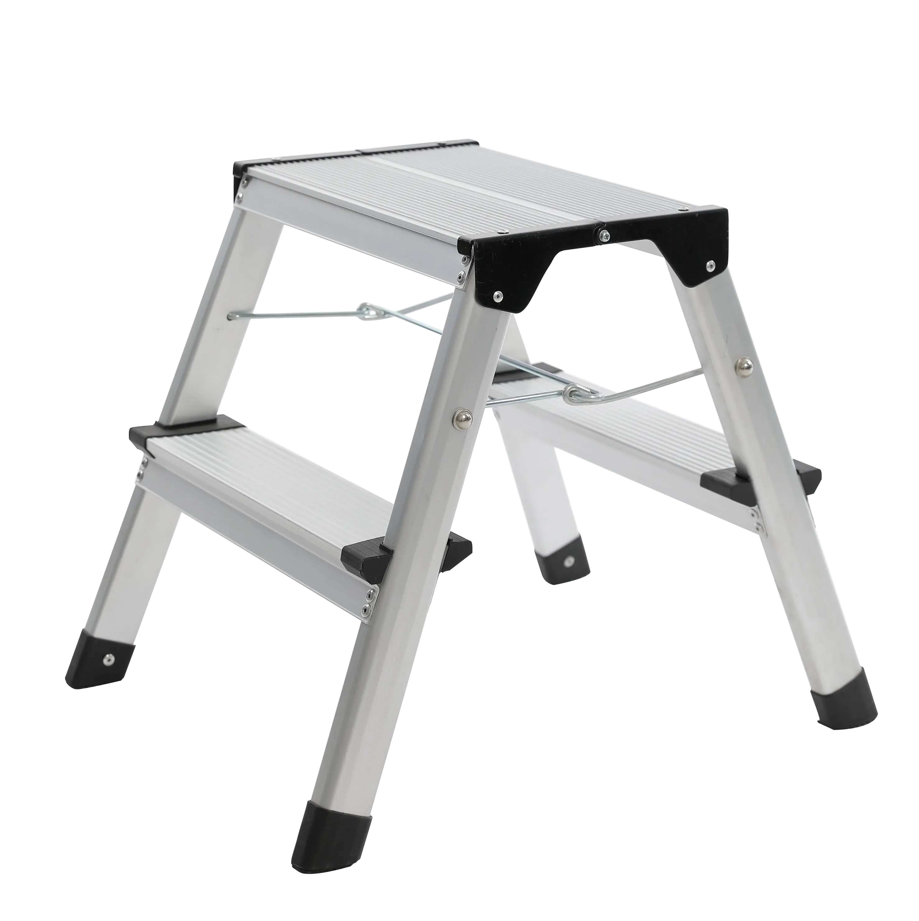 Excelente precio En131 Orinal portátil para el hogar Asiento de entrenamiento Taburete de 2 escalones Escaleras de aluminio con plataforma