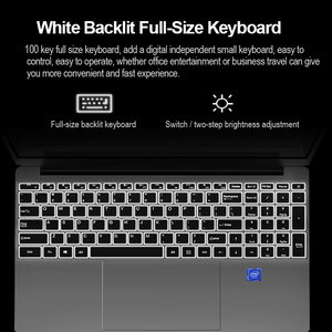 Ordenador portátil I7 I5 de 15,6 pulgadas con Teclado retroiluminado, Notebook I7 4500U para videojuegos