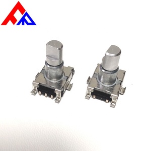 EC11 SMD 5 Pin 6mm Metal d-ekseni tırtıllı mil kodlayıcı 9 darbe 15 darbe 20 darbe döner kodlayıcı - Product Image 3