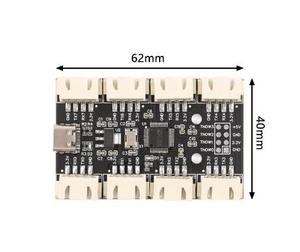 <strong>USB</strong> to 8-way Channels TTL Serial Port <strong>Module</strong> CH348 Multi-channel <strong>UART</strong> Expansion Board Type-C to 8 TTL HUBs PCB YR-6008 - Product Image 3