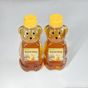 Tarro de miel de oso de grado alimenticio, botella de zumo de plástico, sin Bpa, con tapa abatible - Product Image 2