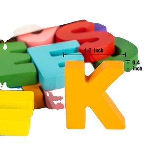 Alphabet Puzzle en bois Formes de puzzle Alphabet Learning Puzzle Toys, avec planches à puzzle et blocs de lettres, Filles Garçons Préscolaire