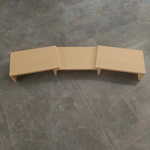 Soporte elevador de madera para monitor, soporte de pantalla ajustable para computadora portátil/TV/ PC, organizador de escritorio multifuncional - Product Image 3