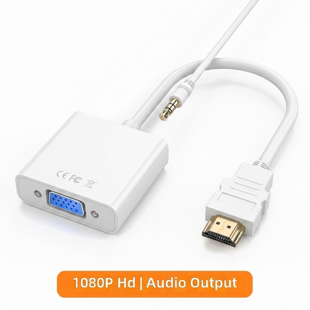 Blanco (con cable de audio AV)