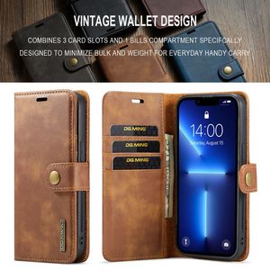 商务设计牛皮可拆卸磁性翻盖手机外壳，带卡座，适用于Iphone 16 15 Pro 14 13 Promax 12 Mini X - Product Image 5