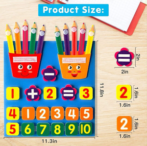 数学フェルトボードを数える教育感覚玩具指番号の学習を教える - Product Image 3