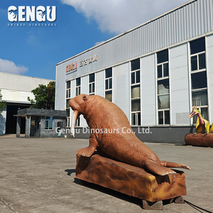 Hayat boyu Animatronic Walrus için müze/tema parkı | Uzaktan kumanda ile robotik Odobenidae | Su geçirmez tasarım | Özel siparişler - Product Image 4