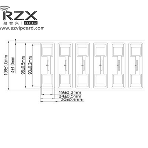 Печатный чип NMV2D CAB0 ISO17025 UHF RFID полностью пассивный датчик температуры наклейка бирка для медицинского измерения температуры - Product Image 5