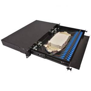 FTTH 24 puertos SC/LC/FC/ST Saidas Marco de distribución de fibra óptica Patch Panel De Fibra Optica Odf para uso en telecomunicaciones - Product Image 1