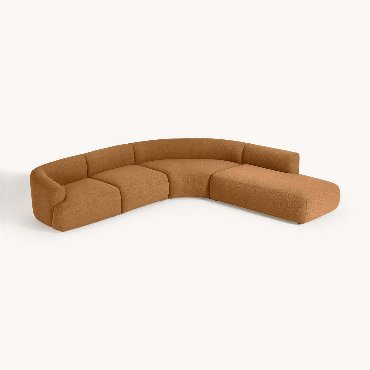 Light brown ring wool fabric