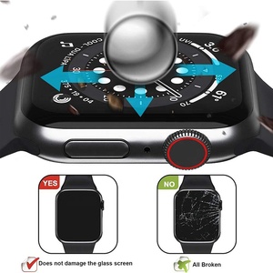 Akıllı saat ekran koruyucu için Apple Watch 7 temperli cam ekran koruyucu 41mm 45mm - Product Image 3