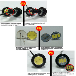 車主導イーグルアイDRLデイタイムランニングライトLED12V防水車主導ライト9W18Mm23Mmホワイト - Product Image 5