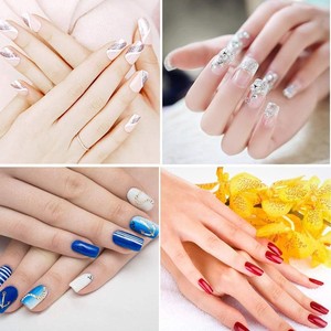 Fransız tarzı yapay yanlış Stiletto kare çivi yarım ipuçları ve tam kapak farklı stilleri yanlış Nail İpuçları Nail Art için - Product Image 4