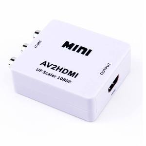 1080P Mini RCA compuesto CVBS AV A Adaptador convertidor de audio y video compatible con PAL/NTSC con cable de carga USB - Product Image 1