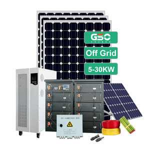 Sistema de energía solar híbrido para el hogar, kit de 15kw, 20kw, para almacenamiento de energía, precio de fábrica - Product Image 1